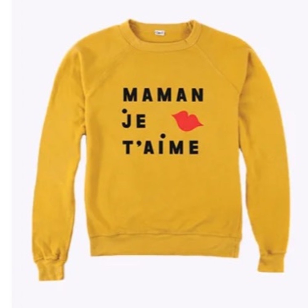 New , Clare V Maman Je T’aime sweatshirt x Every Mother Counts